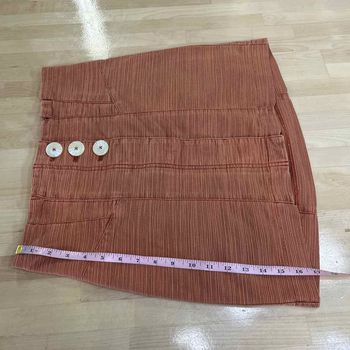 Free People Size 8 Orange Preloved Skirt