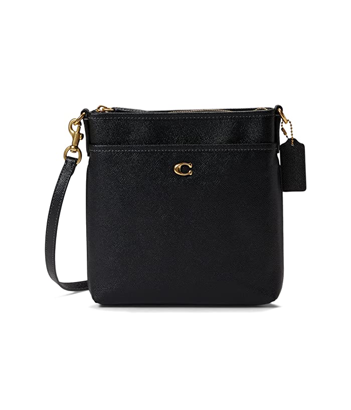 COACH Crossgrain Leather Kitt Crossb Black