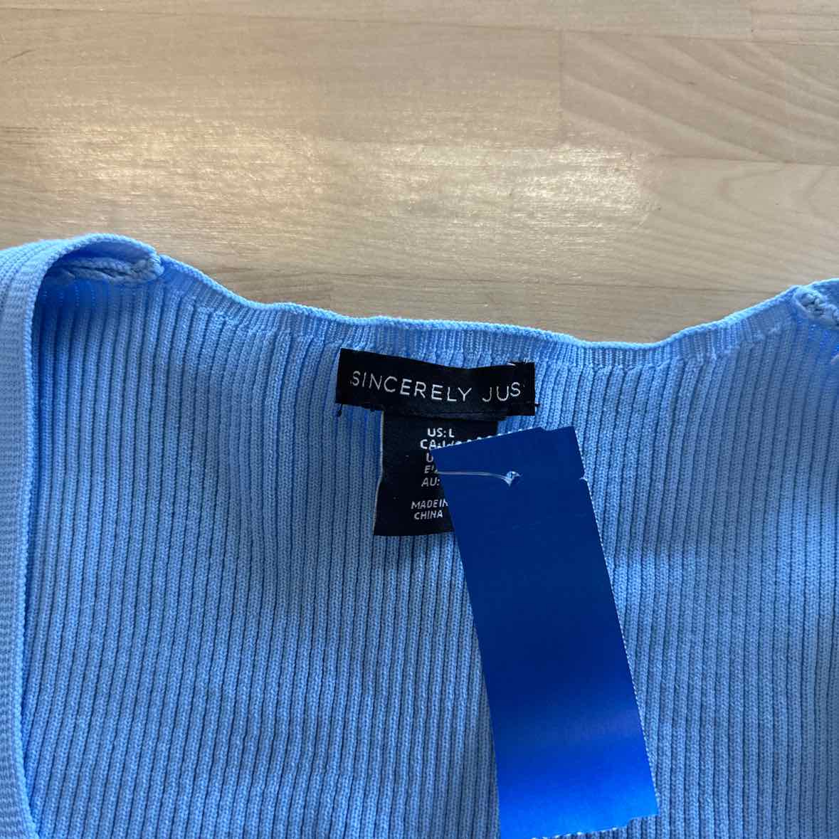 Sincerely Jules Size L Blue Blouse