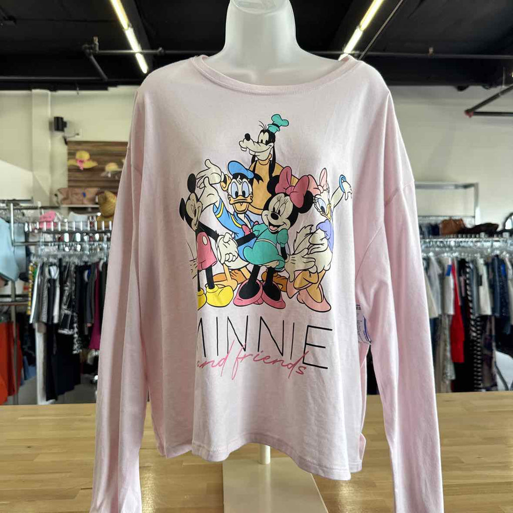 Disney Size 2X Pink Long Sleeve