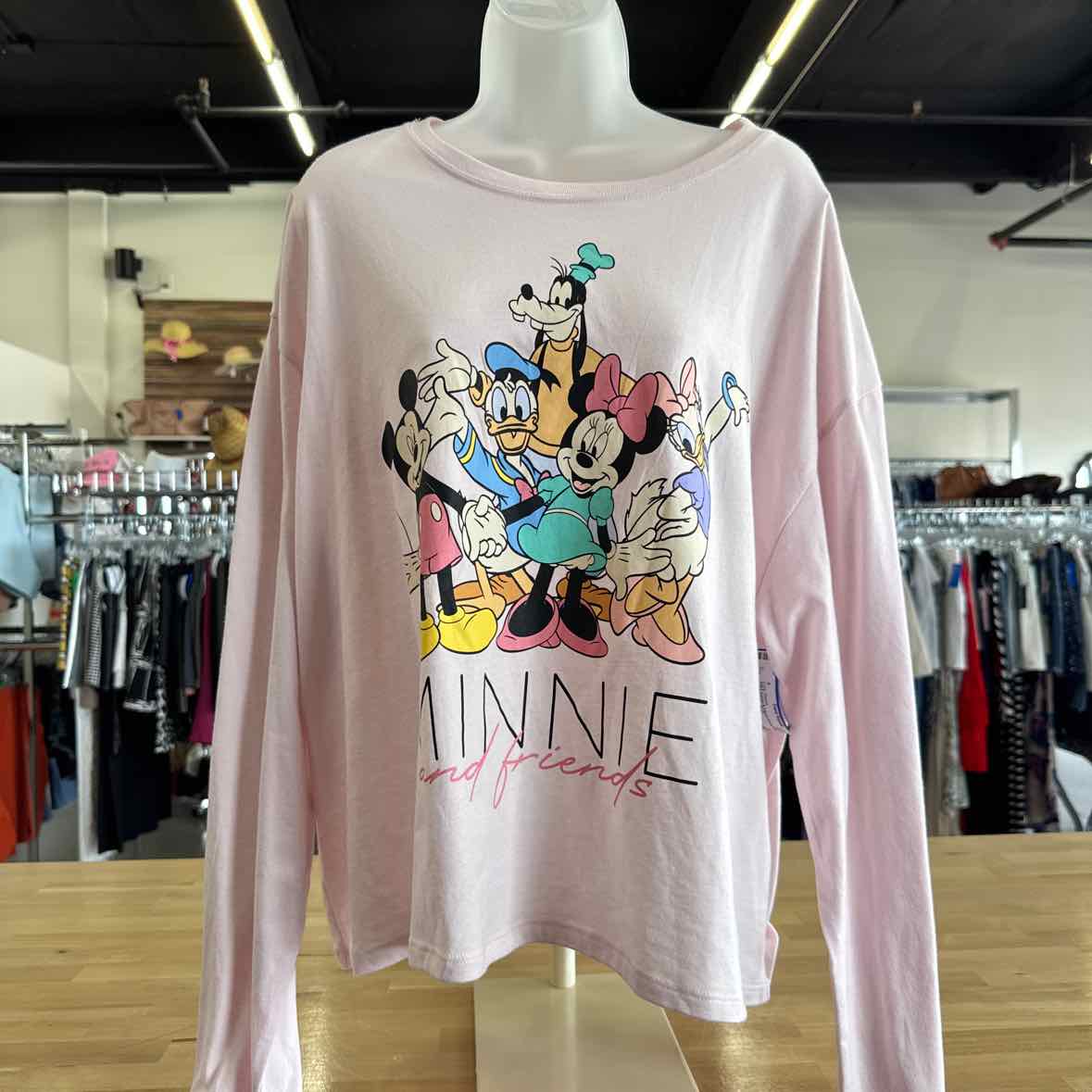 Disney Size 2X Pink Long Sleeve