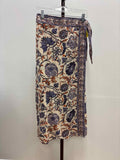 Nicole Hiler Size L White Purple Preloved Skirt