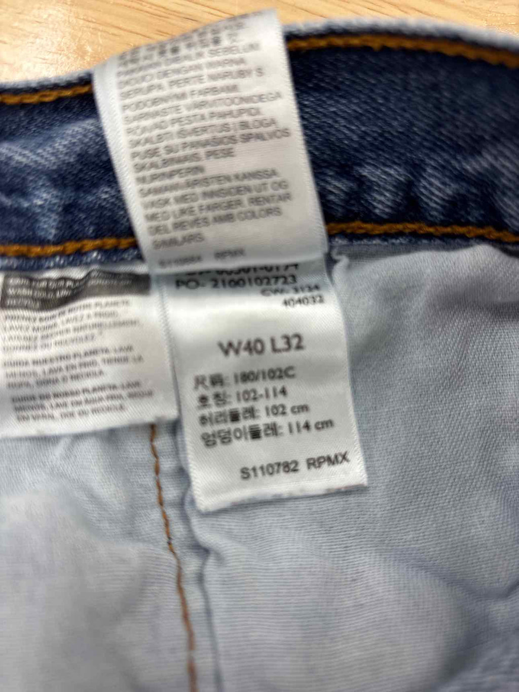 Levi's Size 40x32 Original Shrink-to-Fit Men's Jeans