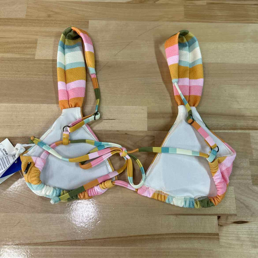O'Neil Size XS Low Tide Menorca Striped Bikini Top