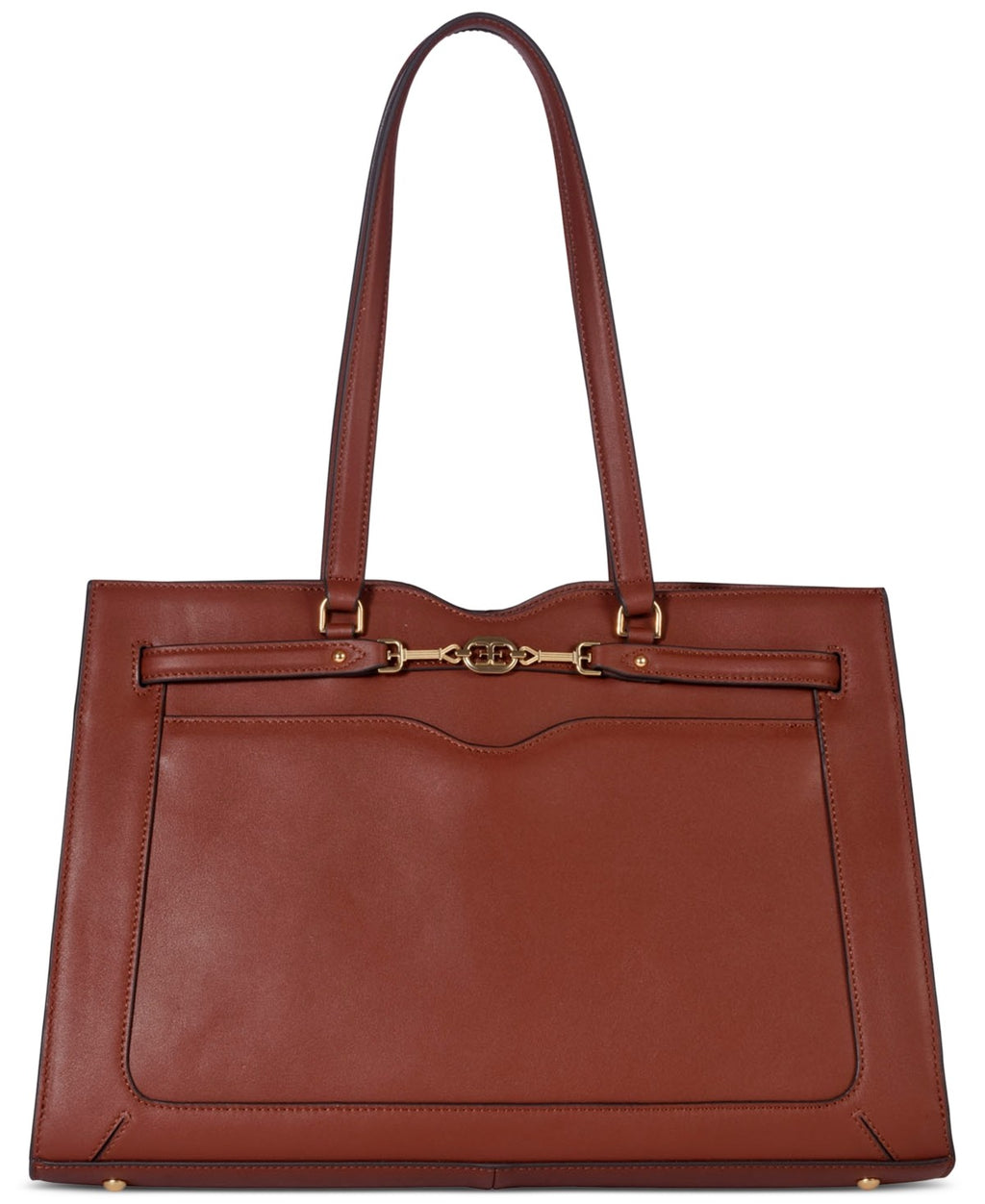 Sam Edelman Loraine Leather Box Tote Brandy NO SIZE
