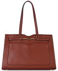 Sam Edelman Loraine Leather Box Tote Brandy NO SIZE