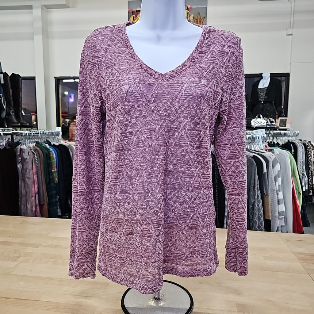 BKE Size L Purple Pullover