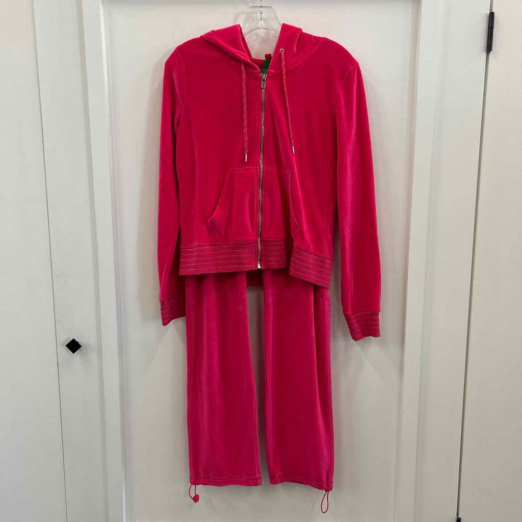 Divided Size M Pink Velvet Preloved 2 Pc Set