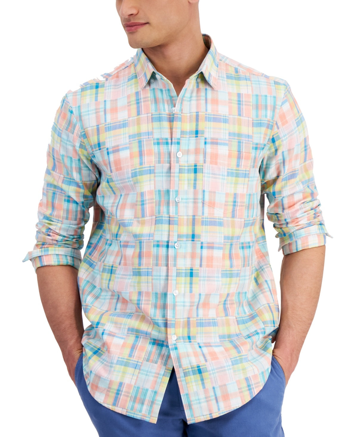 Club Room Size XL Multi color New MENS Button Down Shirt