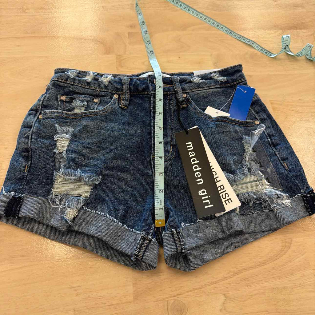 Madden Girl Women Size 1 Blue New Shorts