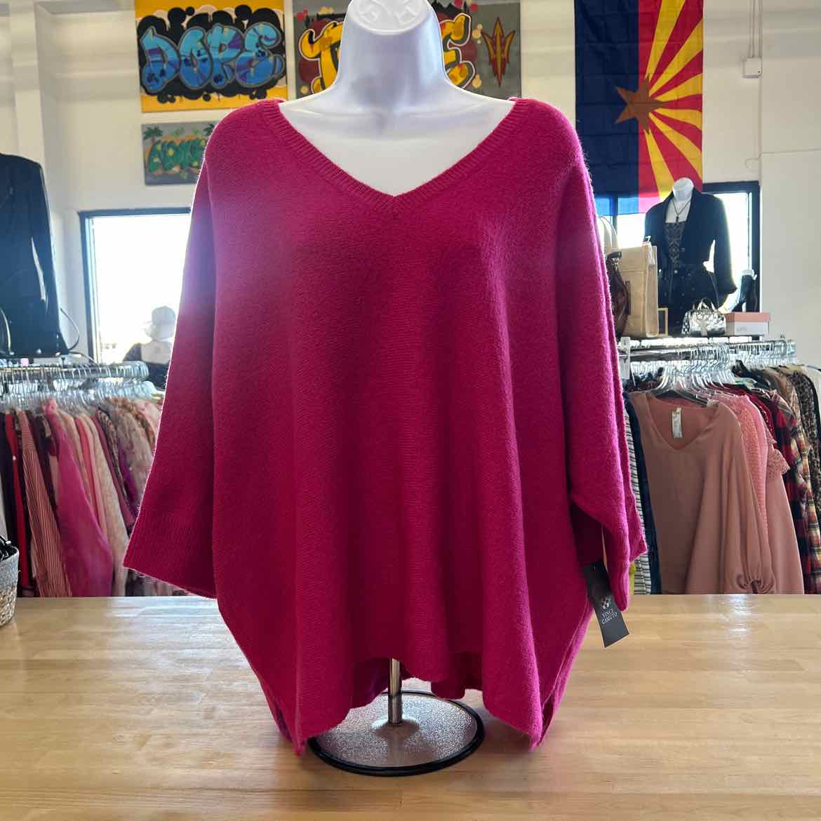 Vince Camuto Size XL Pink New Sweater