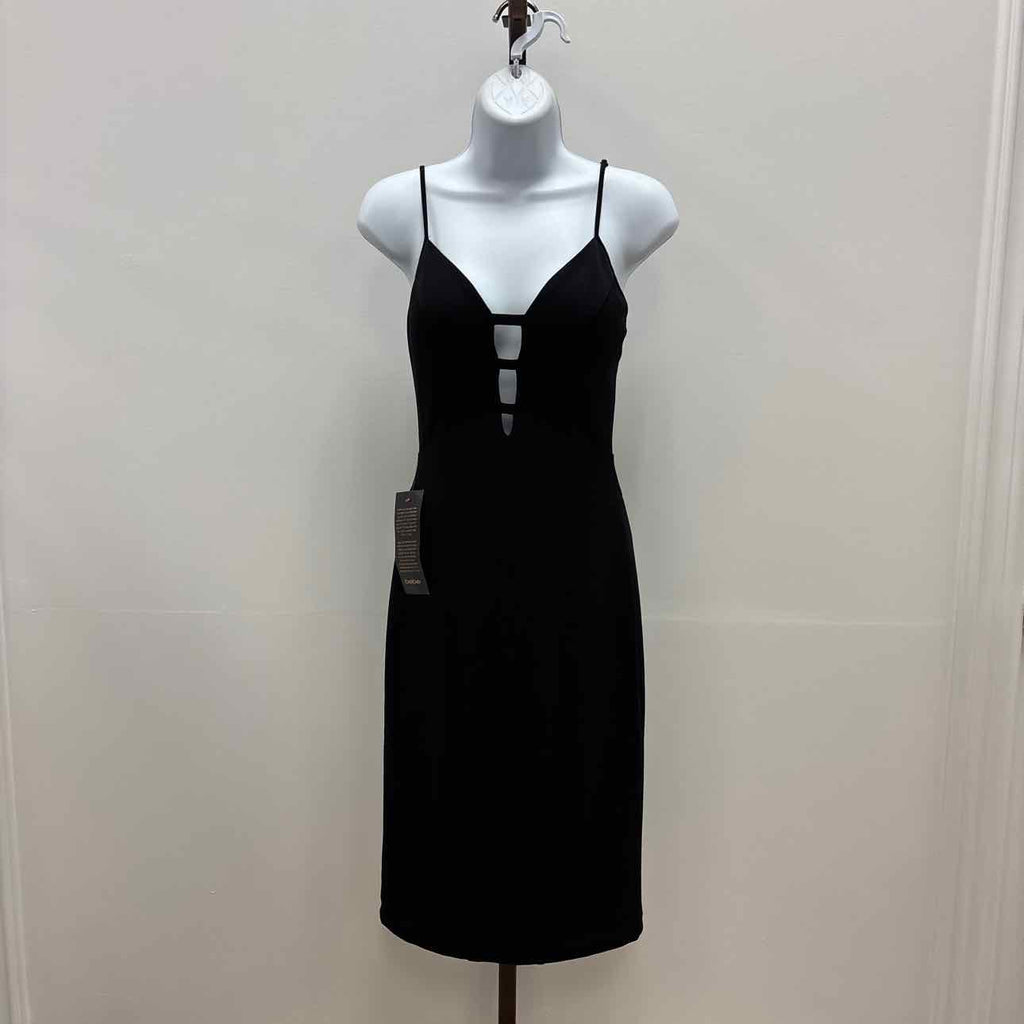 Bebe Size XS Black Mesh New Dress