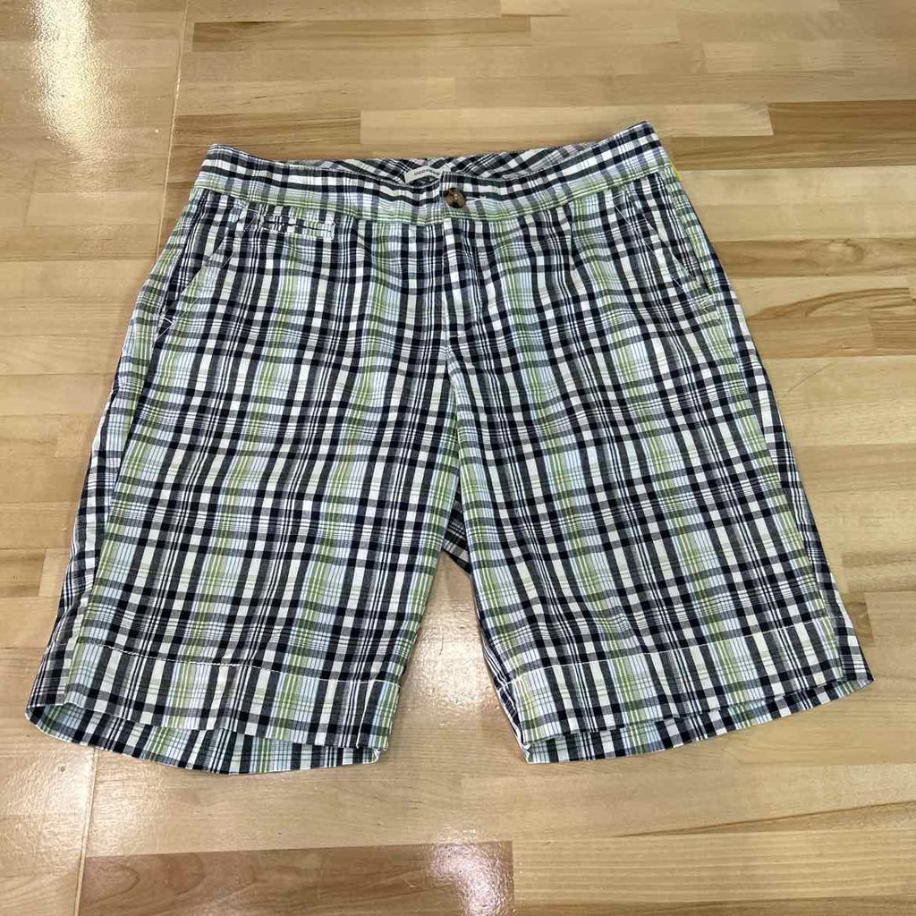 dockers Women Size 10 White Green Preloved Shorts