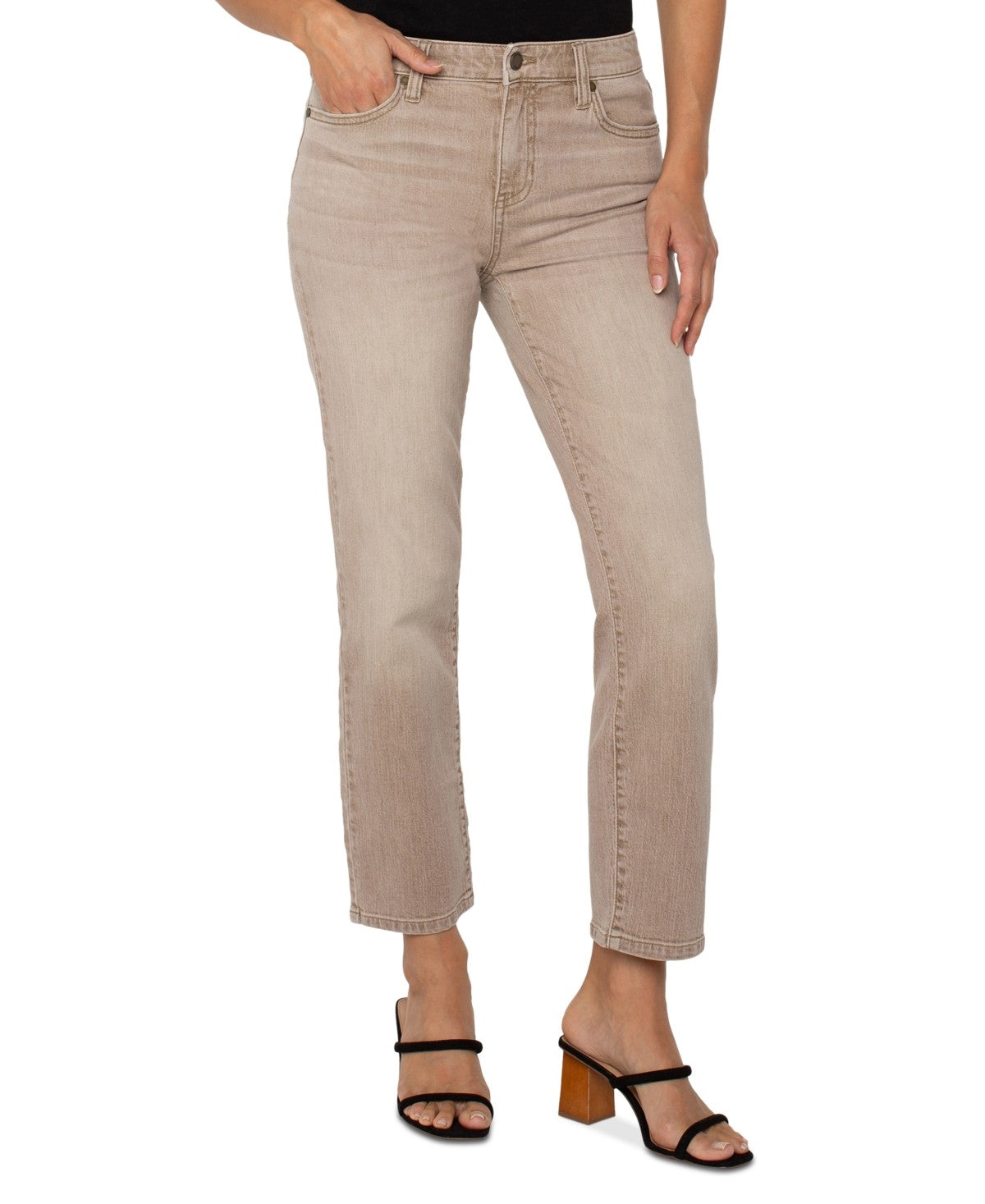 Liverpool Los Angeles Petite Liv Non-Skinny Skinny Jeans - Vintage Khaki