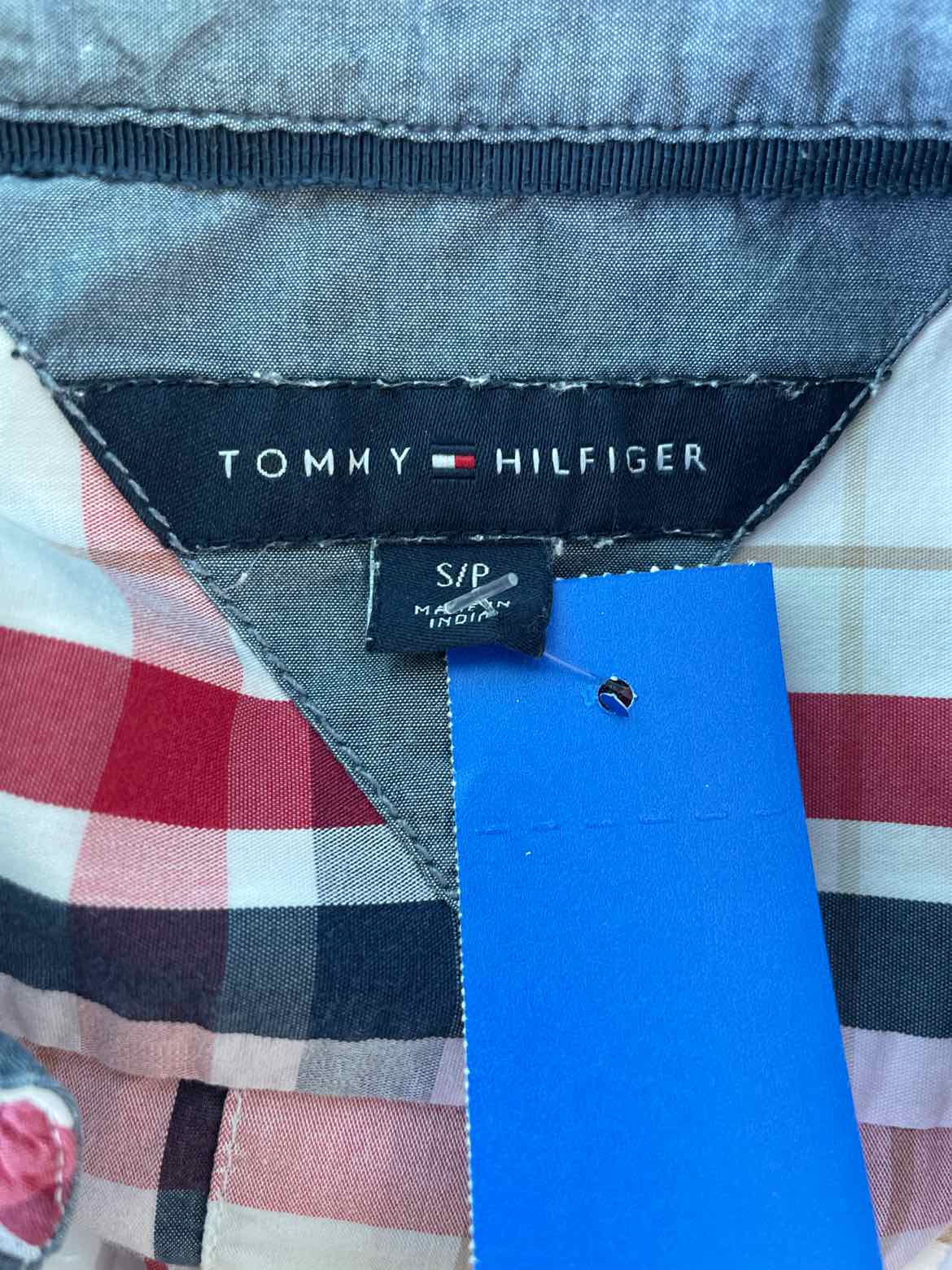 Tommy Hilfiger Size SP Red White Blue Button Down Shirt