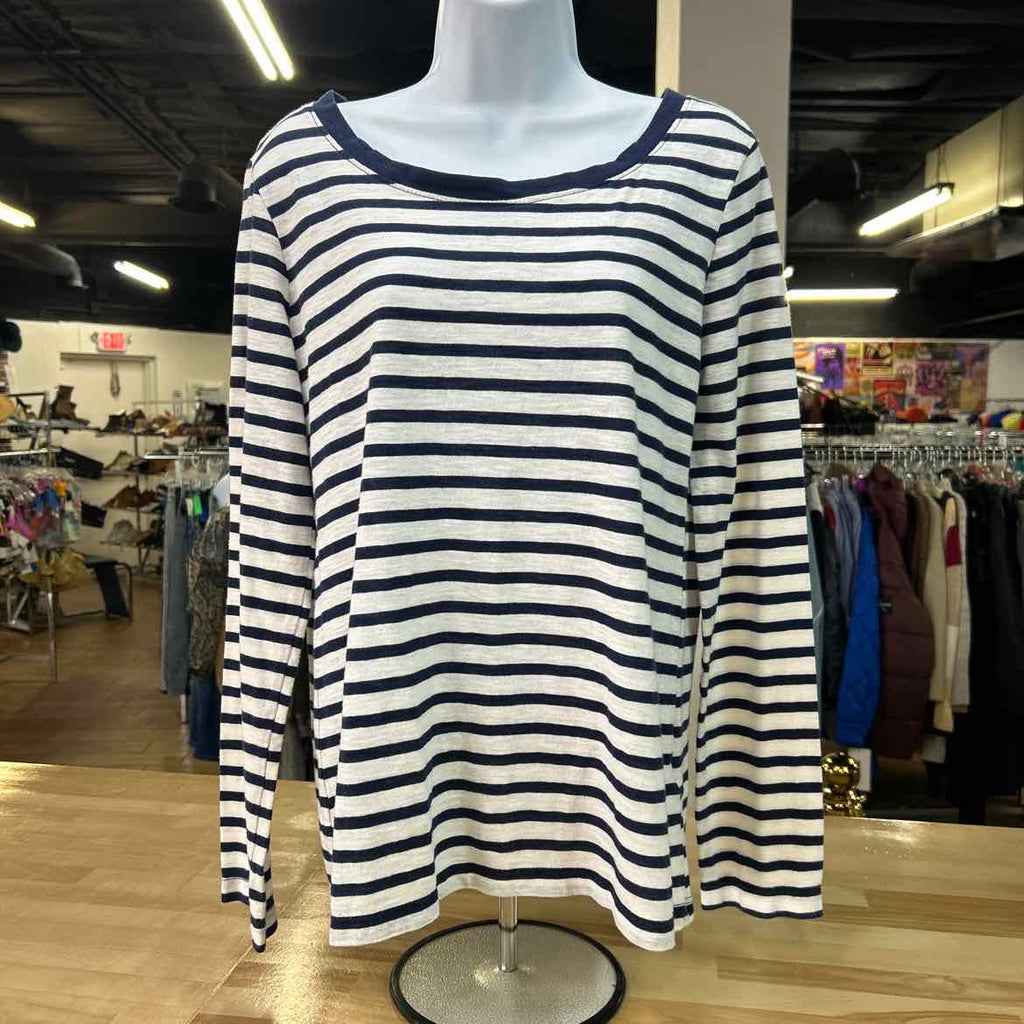 Splendid Size L White Blue Preloved Longsleeve