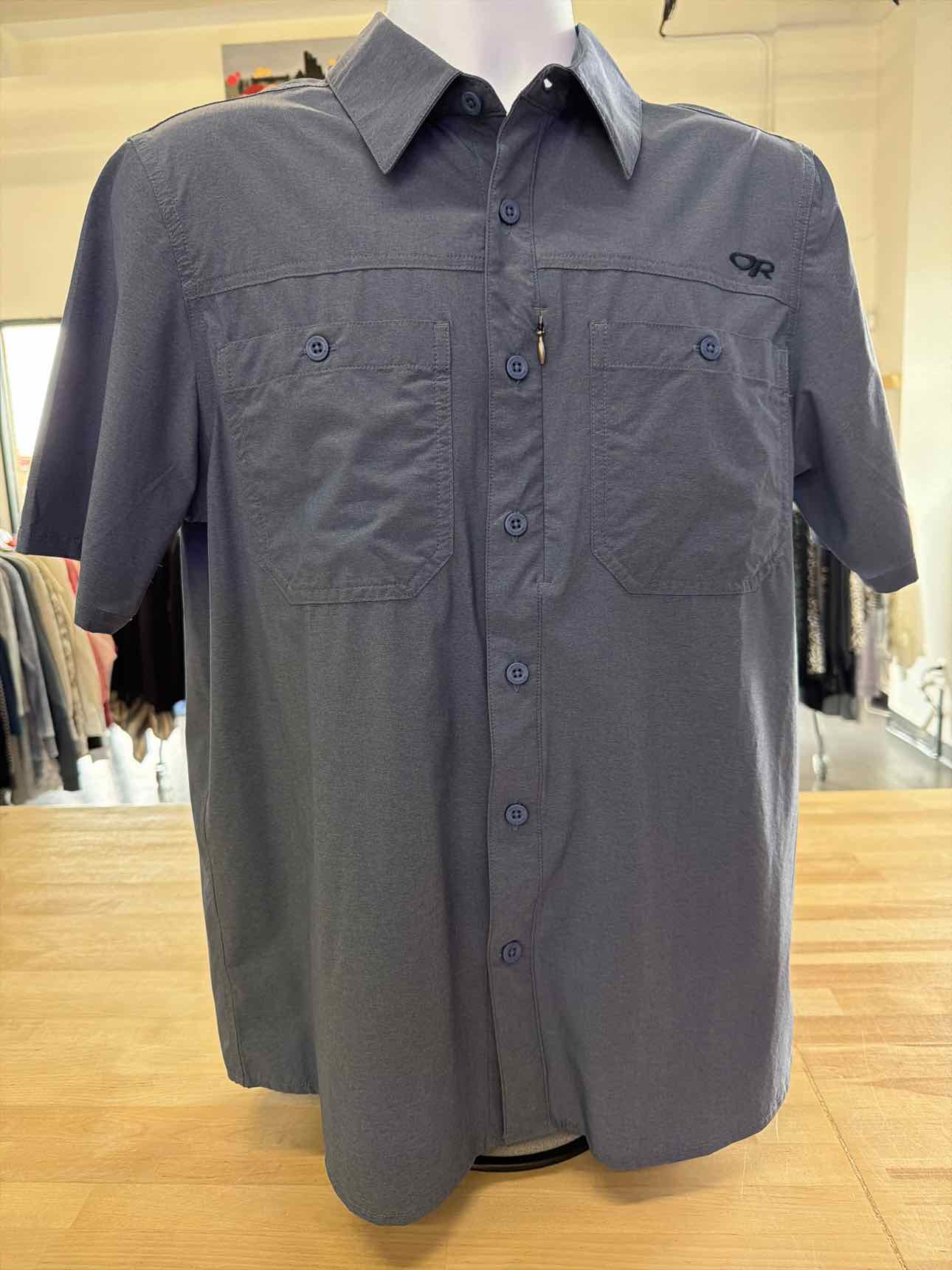Outdoor Research Size M Blue MENS Button Down Shirt