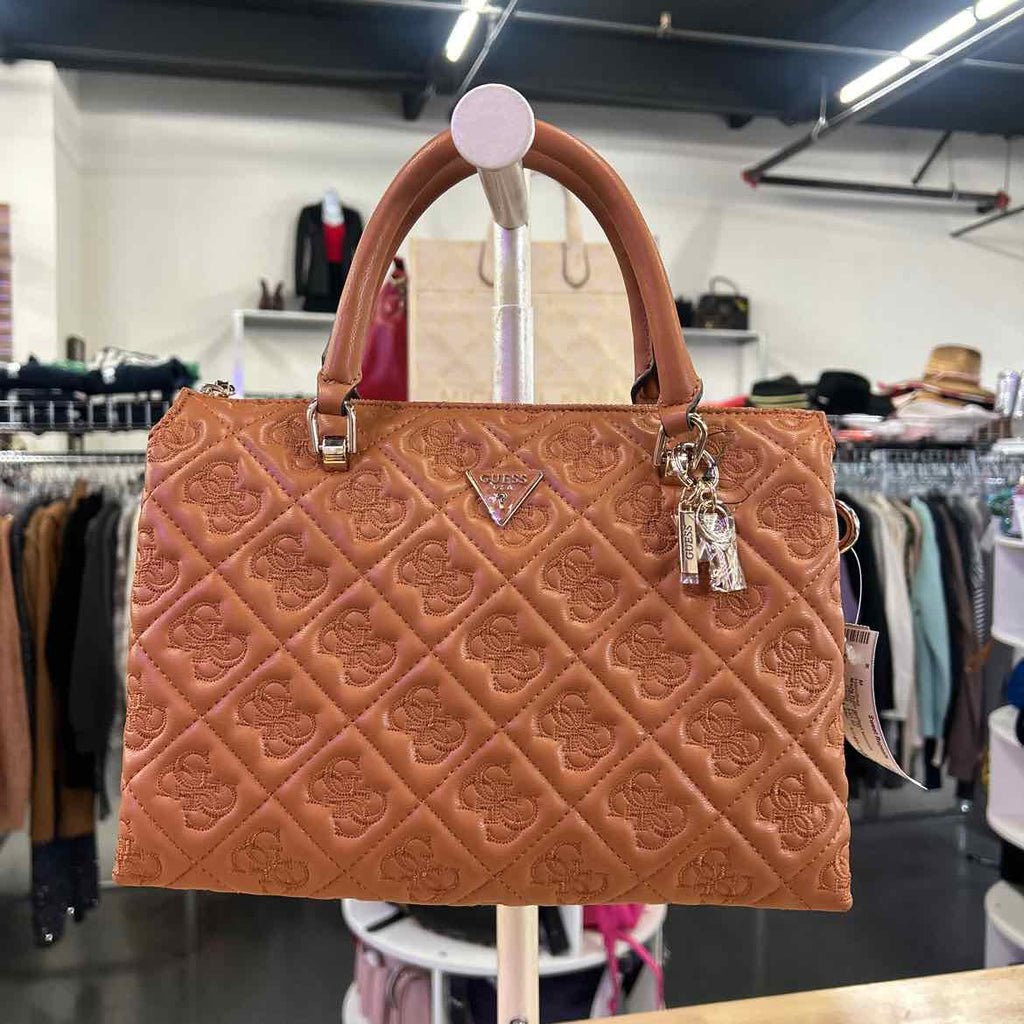 GUESS Adelasia Compartment Satchel Satchel Women's Handbags Caramel