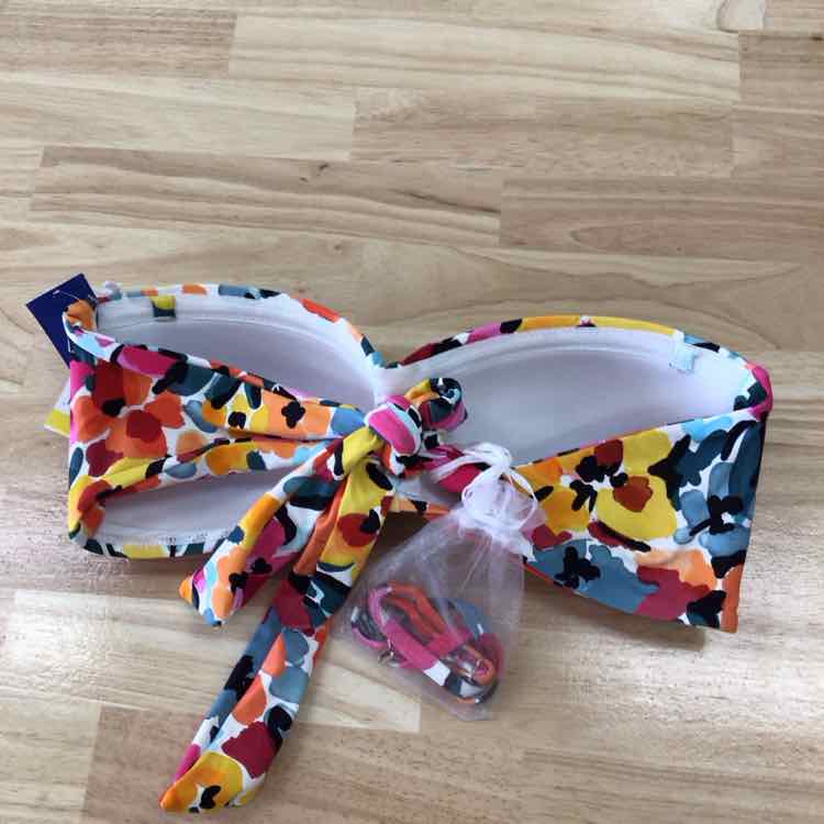 Anne Cole Women's Liz Twisted Bandeau Bikini Top - Multi