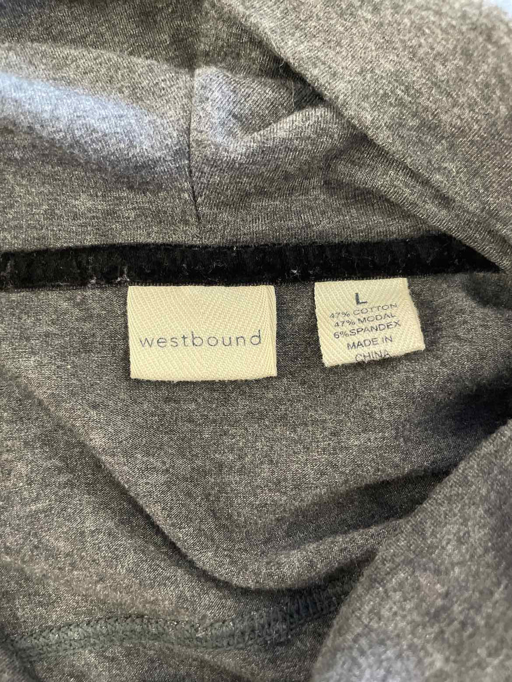Westbound Size L Gray Long Sleeve
