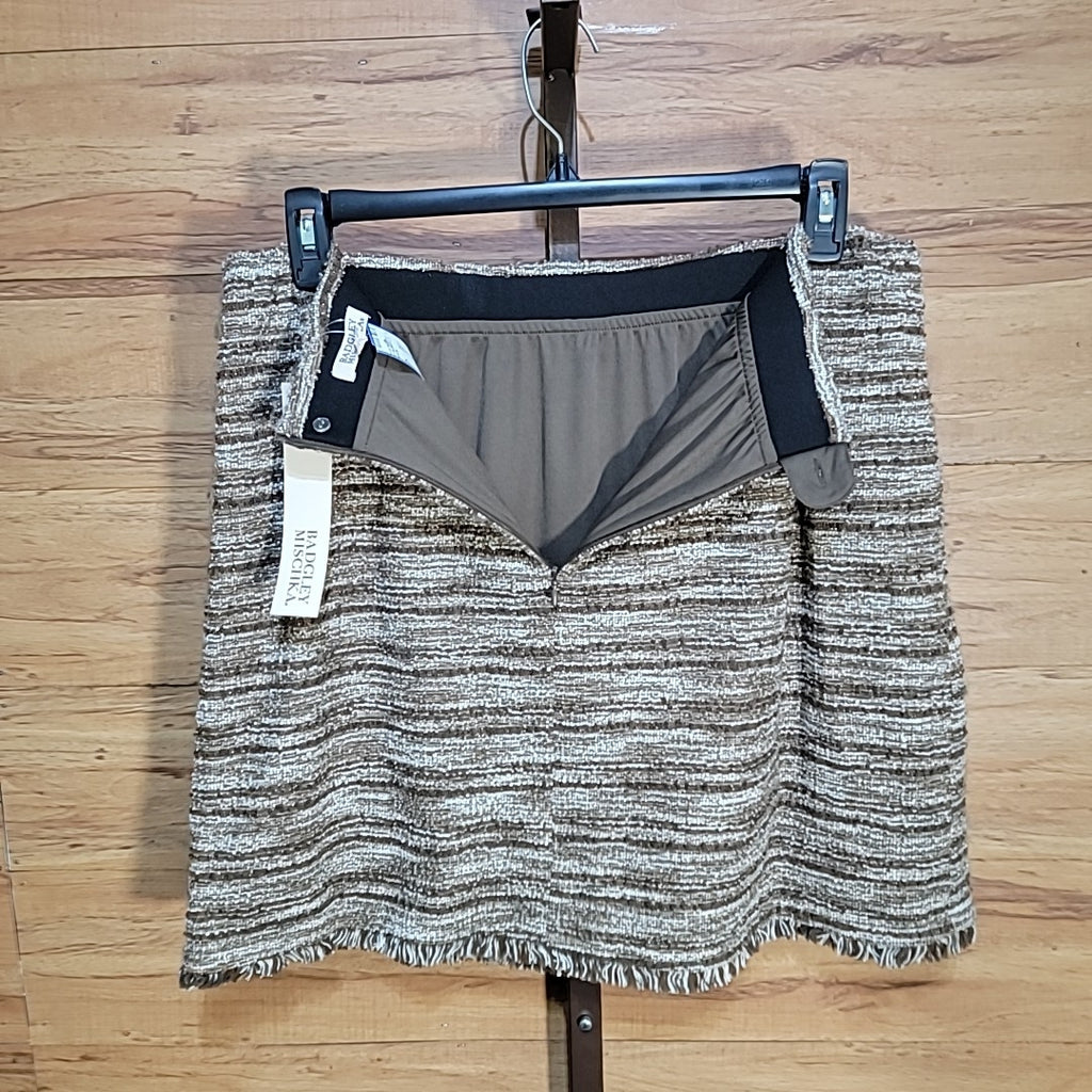 Badgley Mischka Size XL Brown Skirt NWT