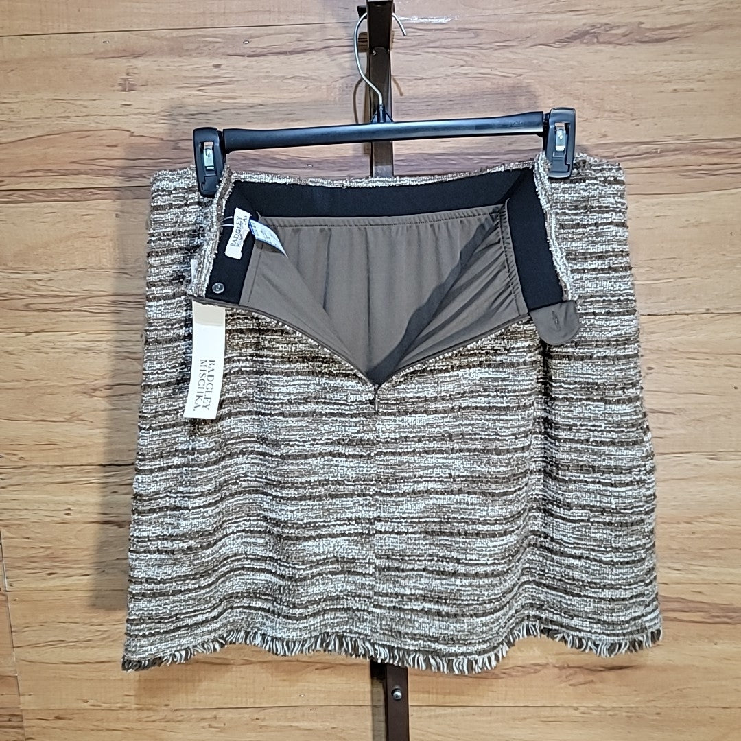 Badgley Mischka Size XL Brown Skirt NWT