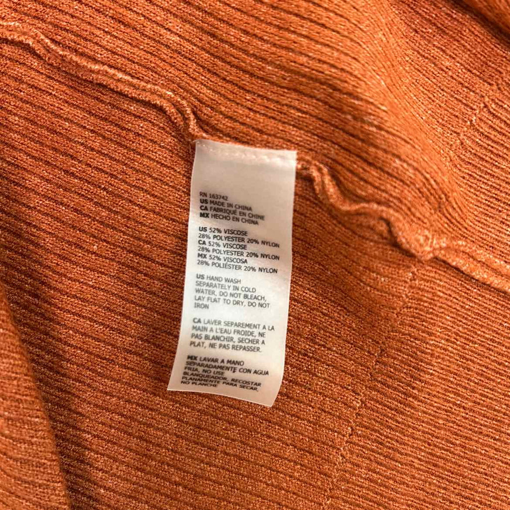 Aaeda Size S Orange Preloved Cardigan