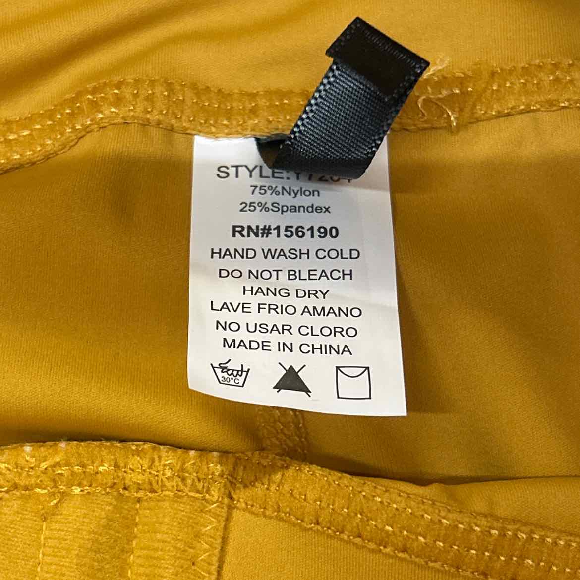 Otos Size L Yellow New athletic leggings