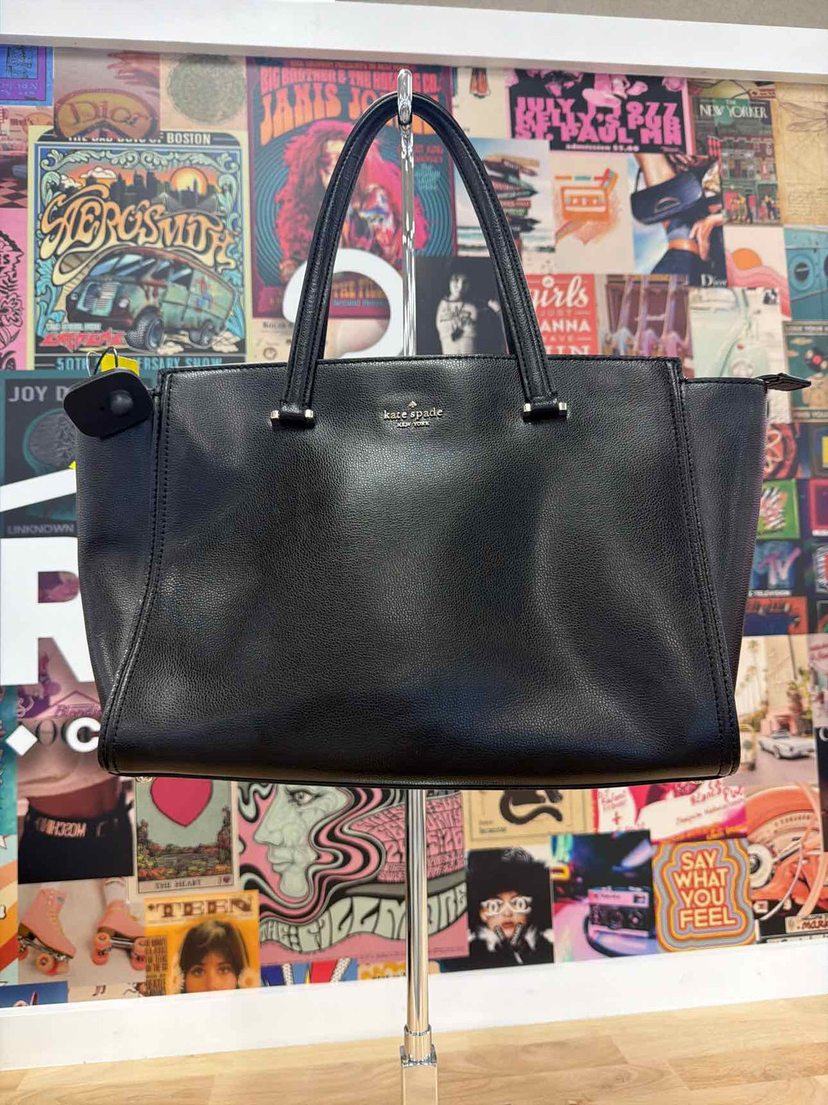Kate Spade Black Tote Leather Purse