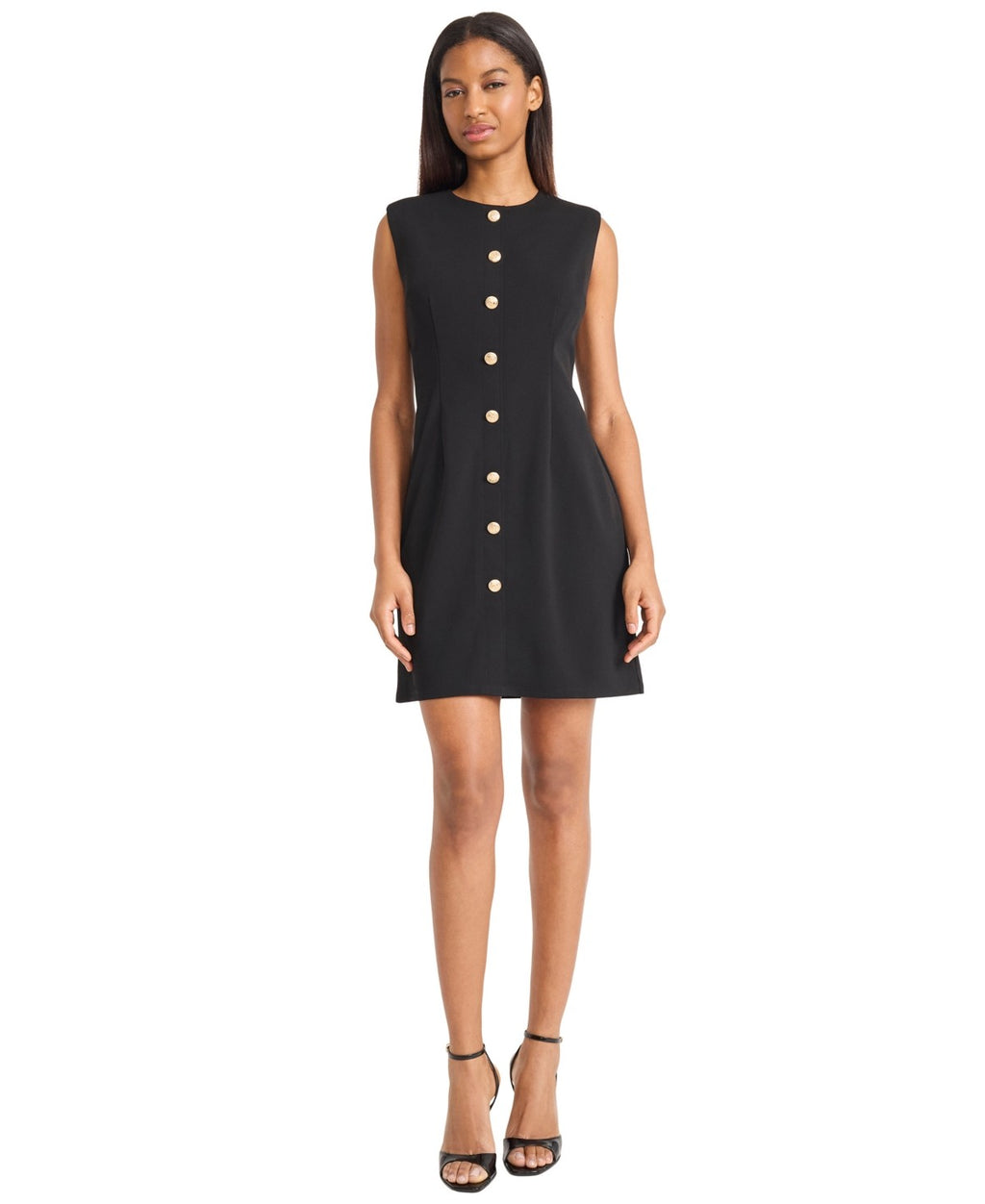 Donna Morgan Size 16Sleeveless a-Line Dress - Black
