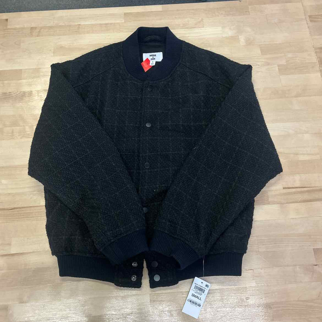 Mode of One Mens Tweed Bomber Jacket Regular Fit
