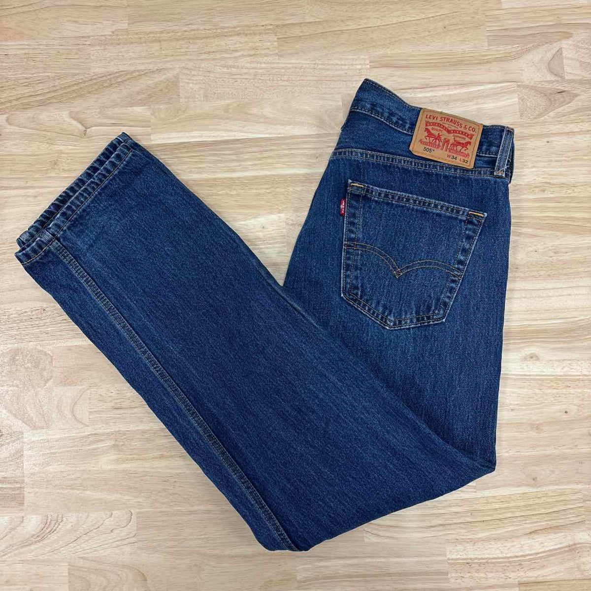 Levi's Size 34x32 Men's Levi's 505 No Straight Jeans