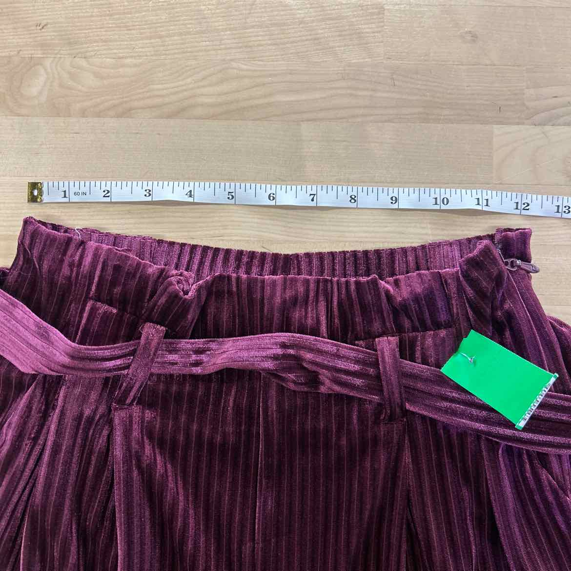 Rachel Size S Wine Velvet Corduroy Preloved Pants