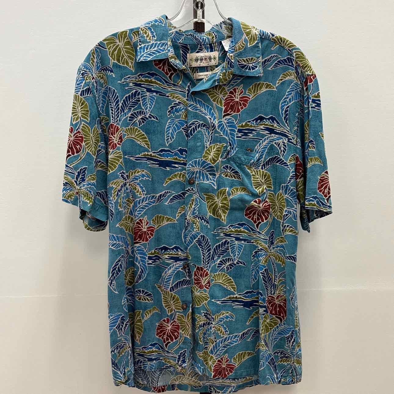 Campia Size M Blue Preloved MENS Button Down Shirt