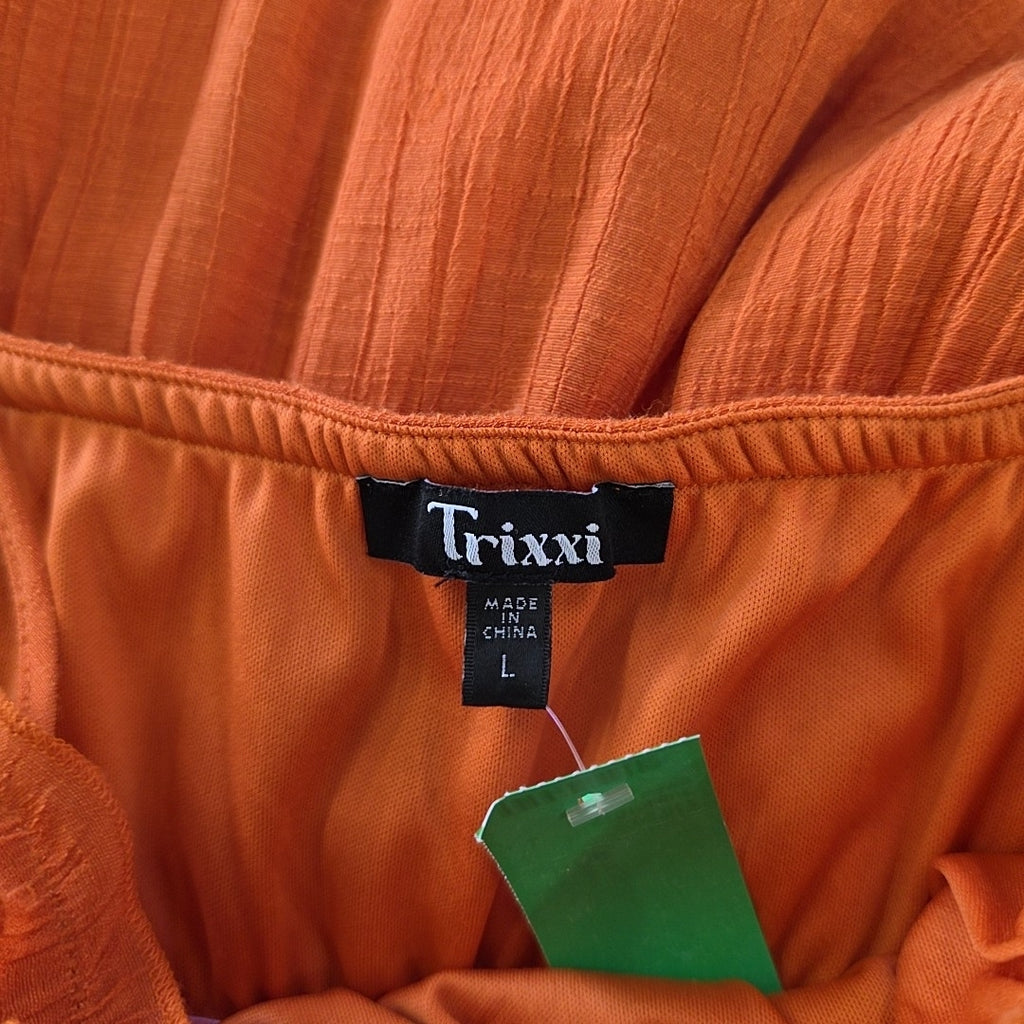 Trixxi Size L Orange Preloved Dress