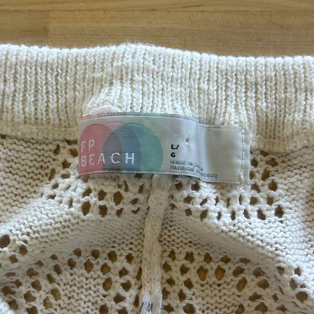 FP Beach Size L White Knit Preloved Pants