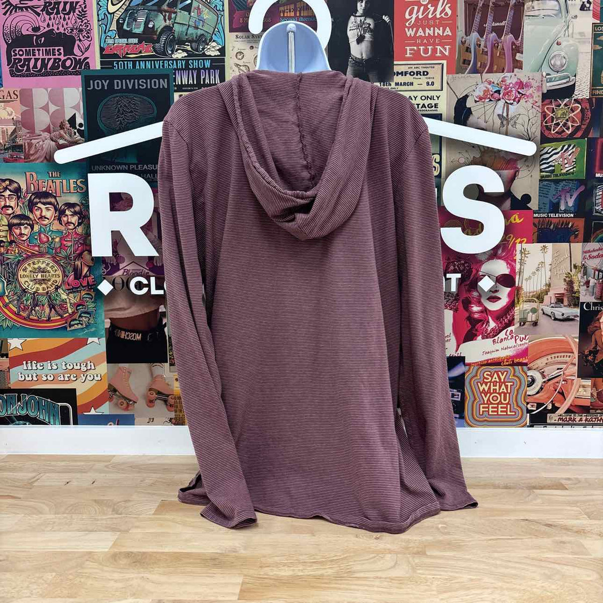 Life is good Size XL White Purple Preloved Hoodie