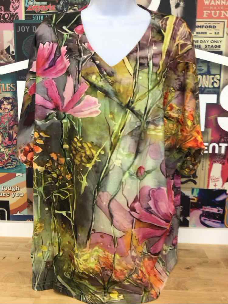 Noracora Size 3XLT Green Preloved Blouse LS