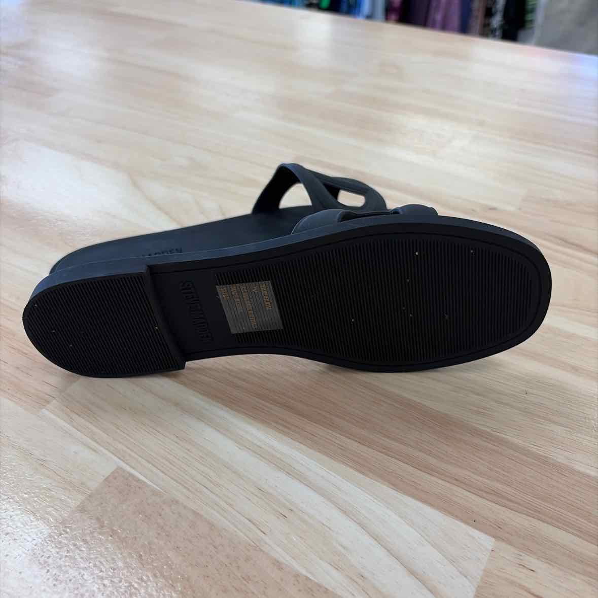 Steve Madden Jellie Black Size 7 Black Sandals