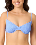 Salt + Cove Size S Smocked Underwire Bikini Top