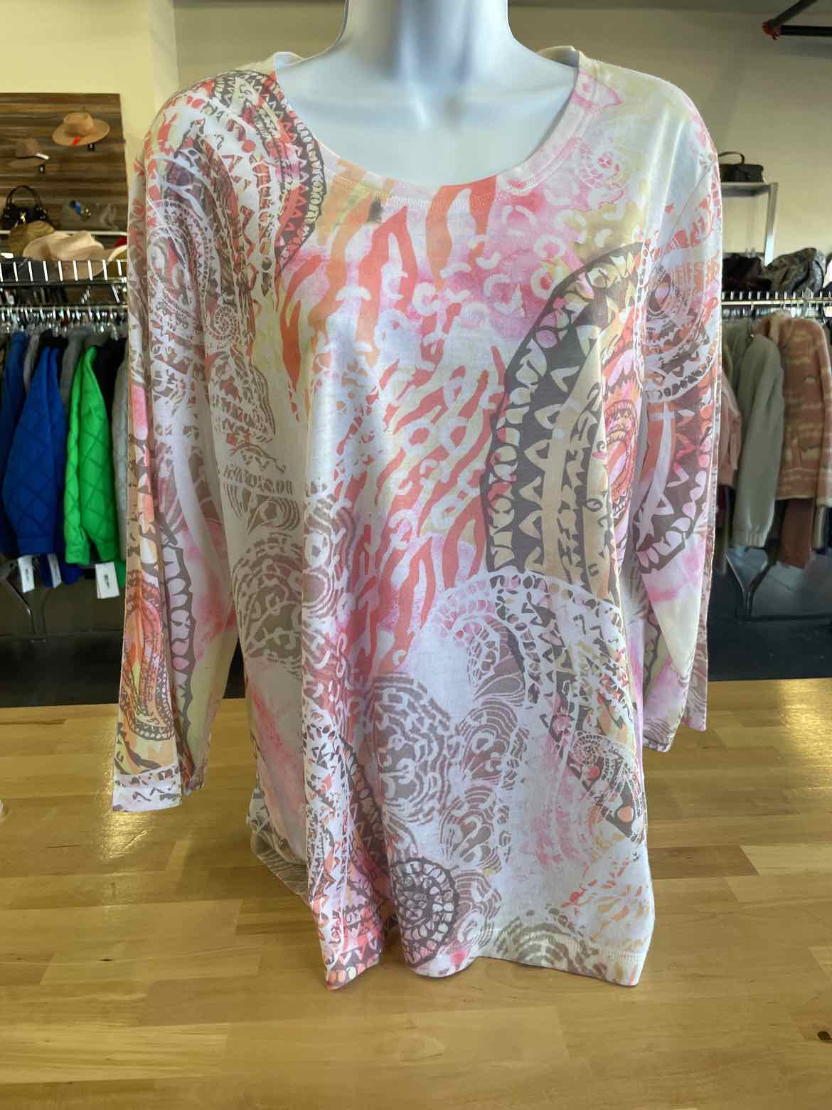 Chico's Size 2 Pink Knit Top