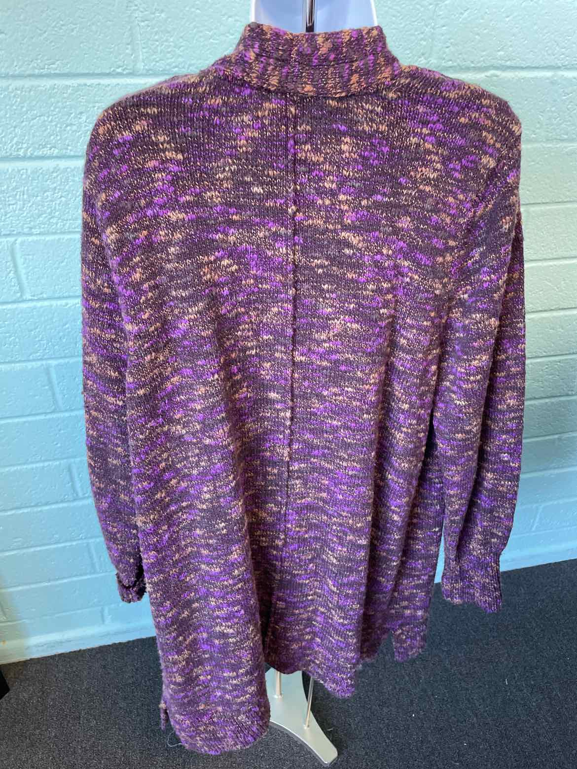 J Jill Size L Purple/Brown Duster
