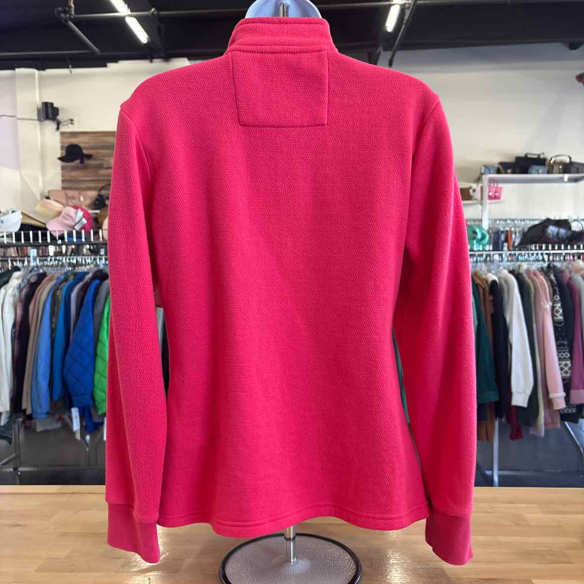 Loft8 Size M Pink Fleece Jacket/Vest