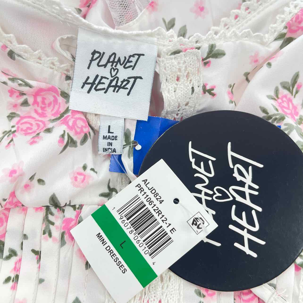 Planet Heart Size L Pink New Dress