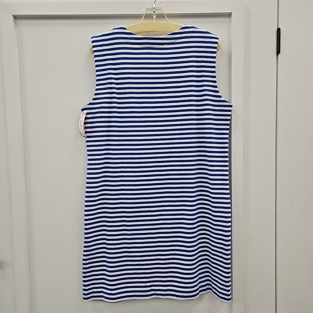 Loft Size S Blue & White Preloved Dress