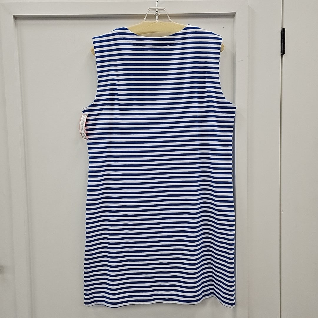 Loft Size S Blue & White Preloved Dress