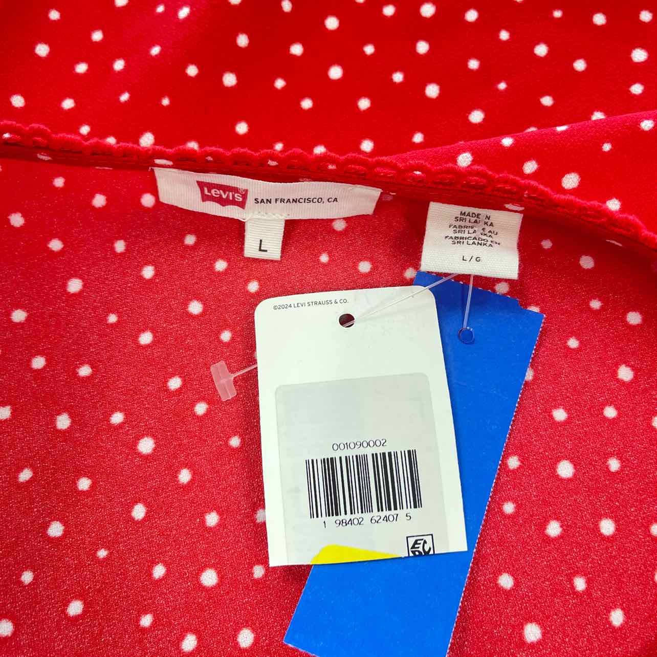 Levi's Size L Myla Short Sleeve Dress