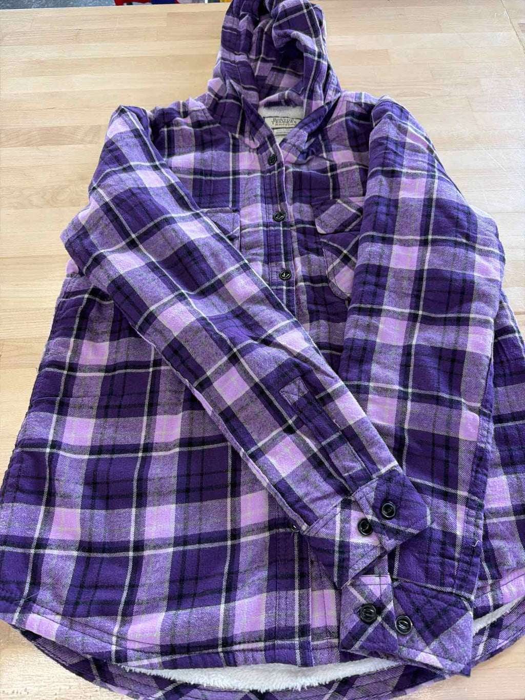 boston Traders Size M Purple Fleece Jacket/Vest