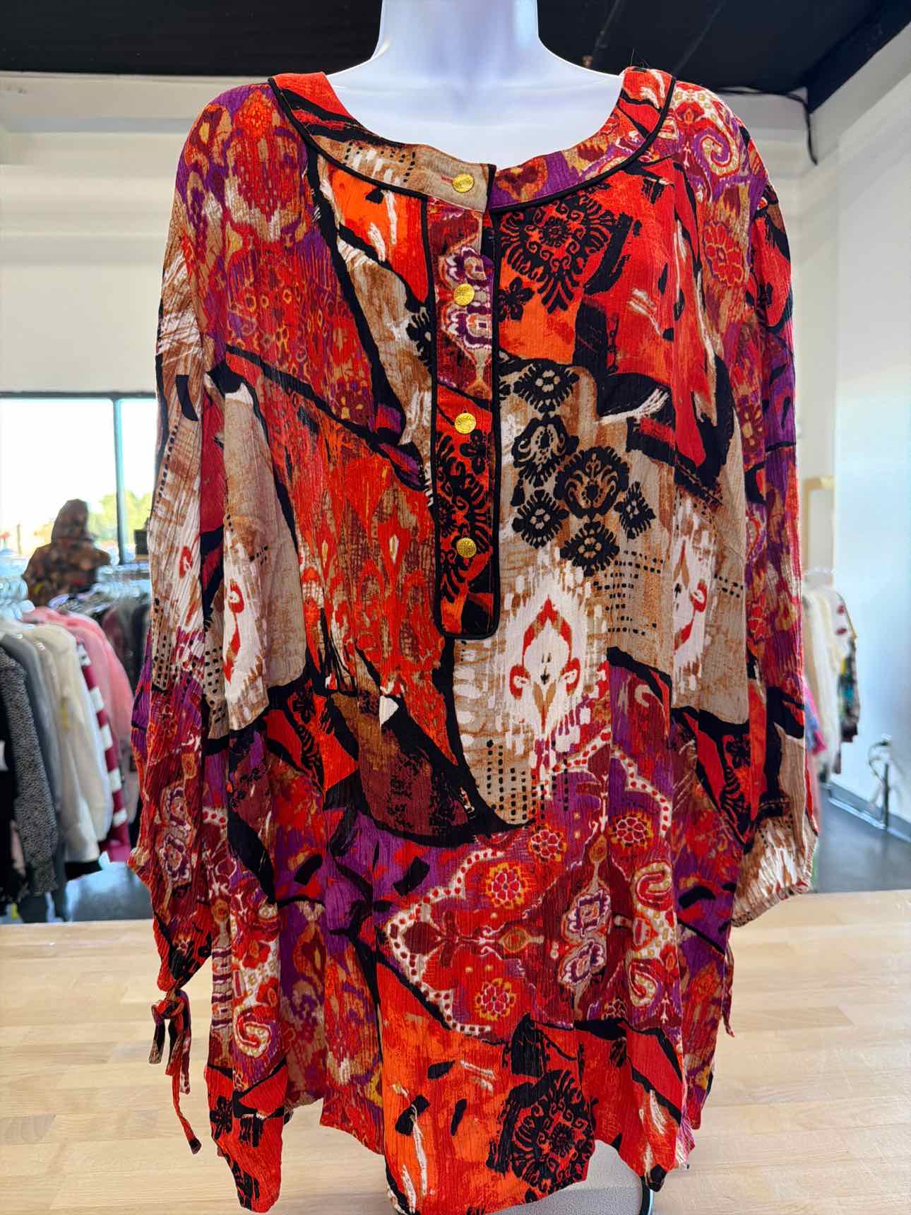Koret Size 3X Red Long Sleeve
