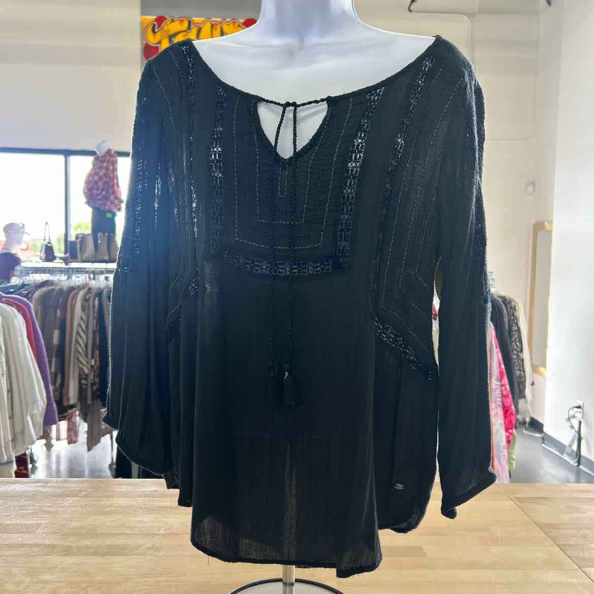 American Eagle Size M Blue Blouse